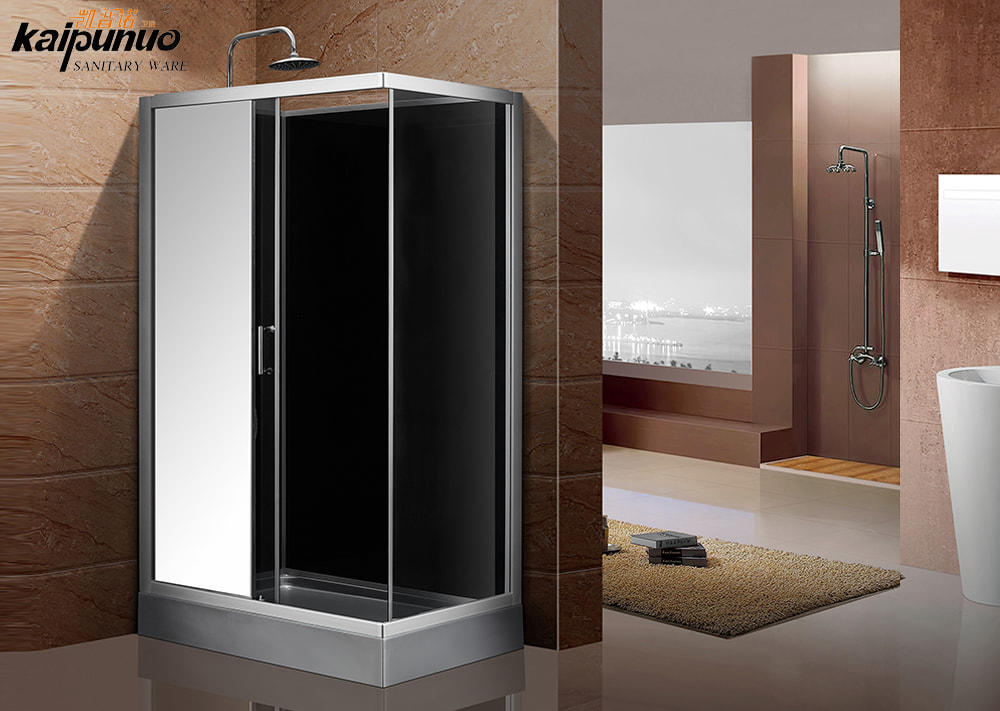 Simple Designs Large Tempered Glass Sliding Shower Room
